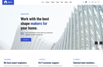 Architecture interior wordpress theme