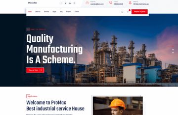 Industry & Factory WordPress Theme