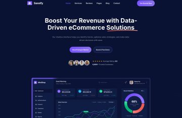 Sass Landing WordPress Theme