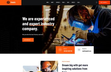 Industrial Manufacturing WordPress Theme