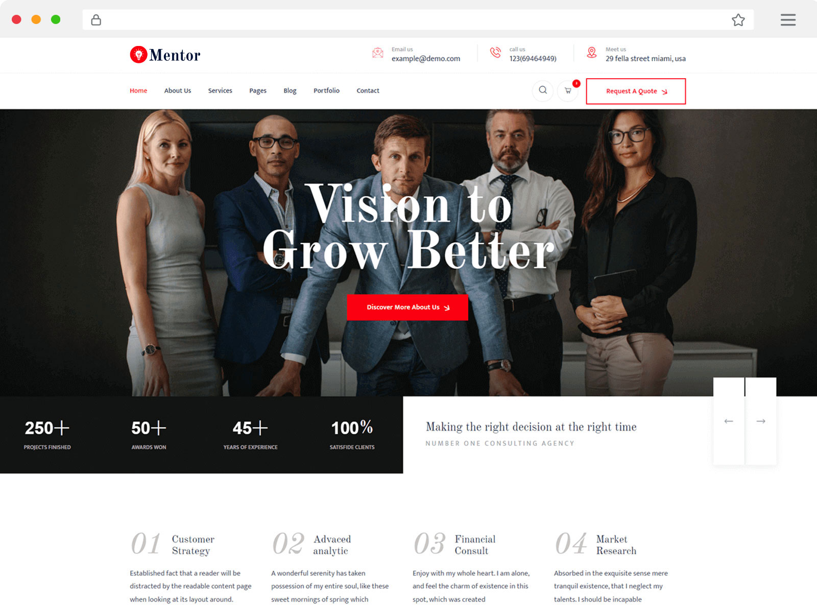 Consulting Business WordPress Theme